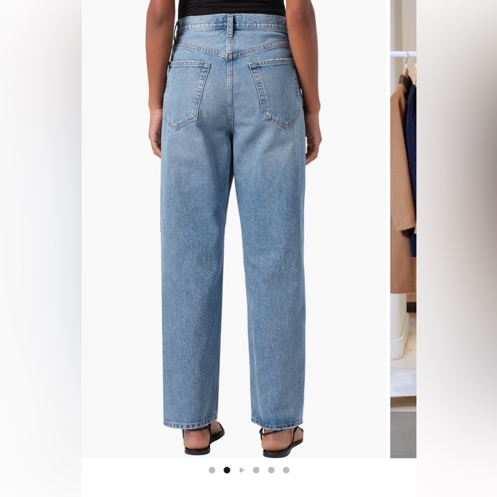 AGOLDE V-Waist Baggy Straight Jean - Picture 2 of 3